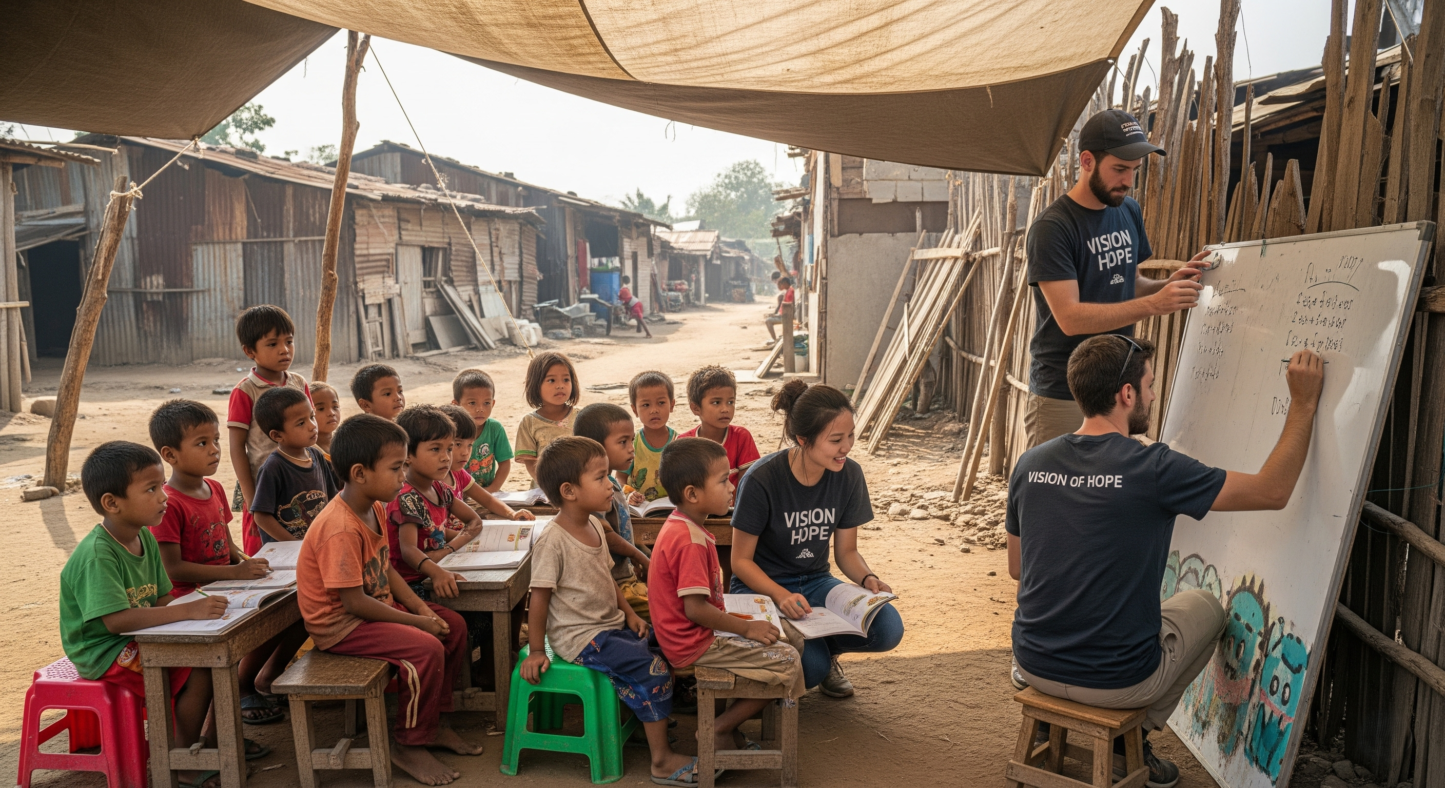 Kids at Learning Center